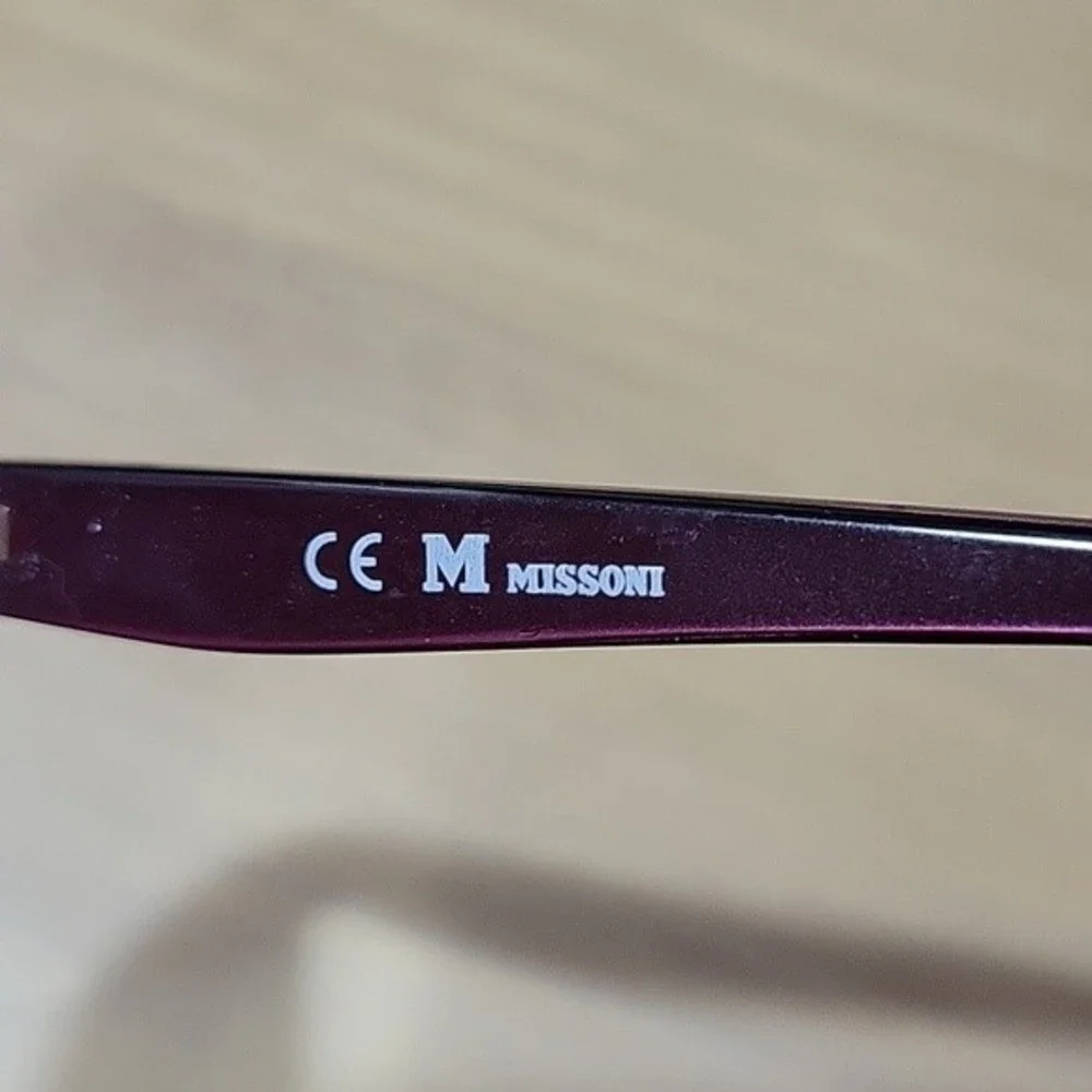 Missoni Wine Rimless Prescription Glass Frame Style Number MM068VU2